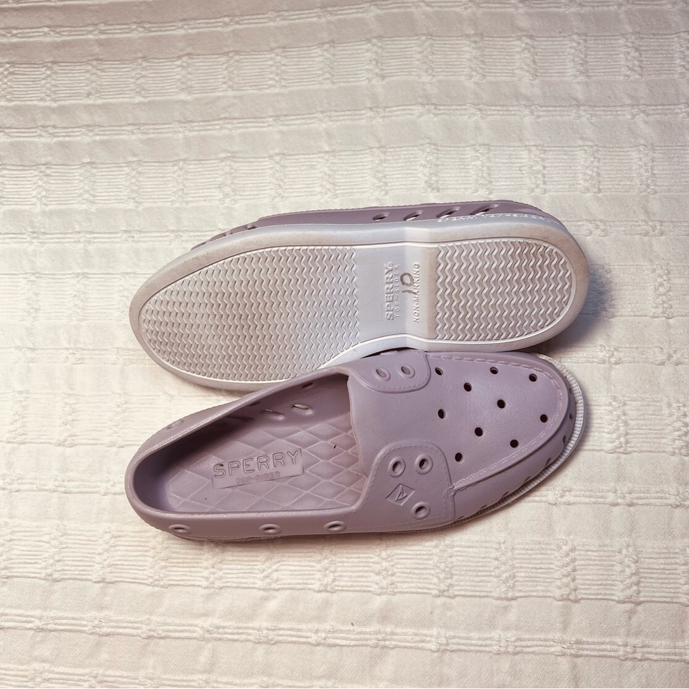 Sperry Lavender Top siders Slip-On Perforated Casual Shoes - Picture 2 of 6